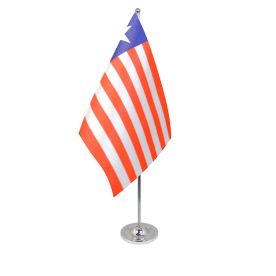 Liberia table flag satin