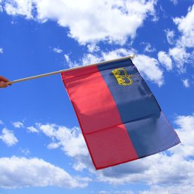 Liechtenstein Hand Waving Flag
