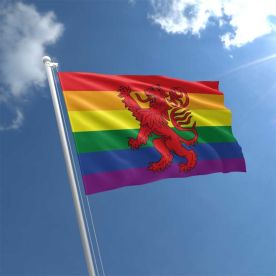 Lion Rampant Pride Flag