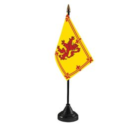 Lion Rampant Table Flag