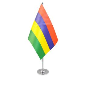 Mauritius table flag satin