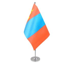 Mongolia table flag satin