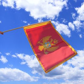Montenegro Hand Waving Flag