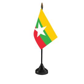 Myanmar Table Flag