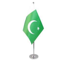 Pakistan table flag satin