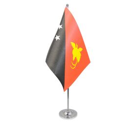 Papua New Guinea table flag satin