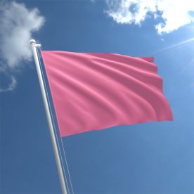 Plain Pink Flag 3Ft X 2Ft