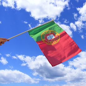 Portugal Hand Waving Flag