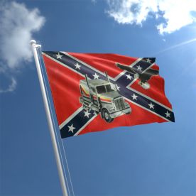 Truck Eagle Confederate Flag