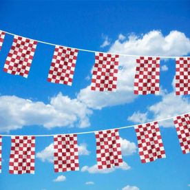 Red & White Chequered bunting
