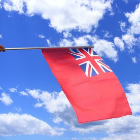 Merchant Navy Hand Waving Flag