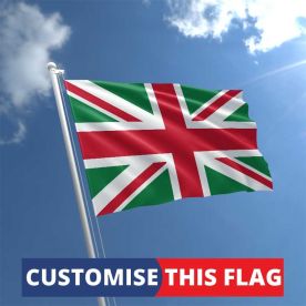 Custom Red & Green Union Jack Flag