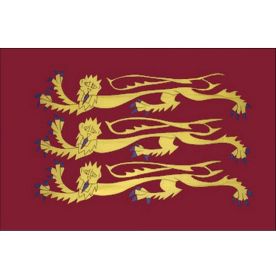 Old England Historic, Three Lions, (Richard The Lionheart) Flag - 8Ft X 5Ft