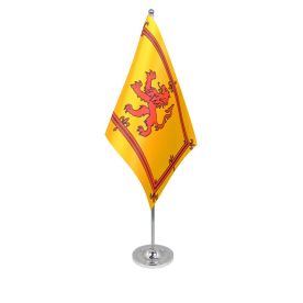 Lion Rampant table flag satin