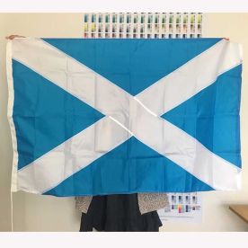 Scotland flag sewn