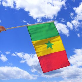 Senegal Hand Waving Flag