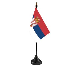 Serbia Table Flag