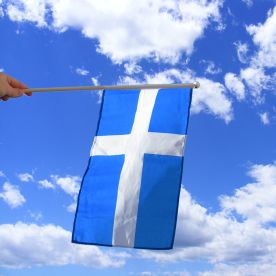 Shetland Islands Hand Waving Flag