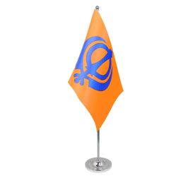 Sikh table flag satin