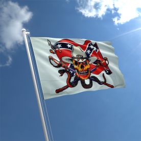 Confederate With Snake Pirate Flag