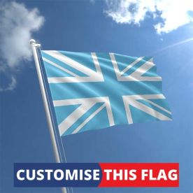Custom Sky Blue Union Jack Flag