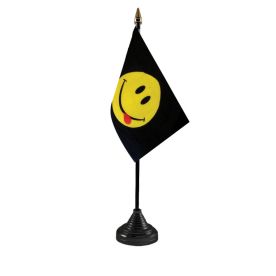 Smiley Face Acid Table Flag