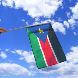 South Sudan Hand Waving Flag