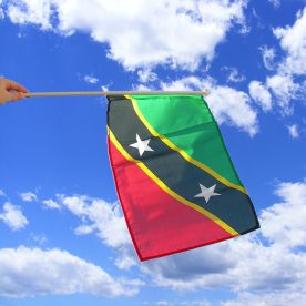 St Kitts & Nevis Hand Waving Flag