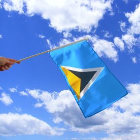 St Lucia Hand Waving Flag