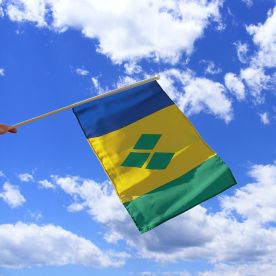St Vincent & The Grenadines Hand Waving Flag