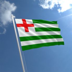 Green/White Striped Ensign Flag