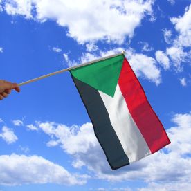 Sudan Hand Waving Flag