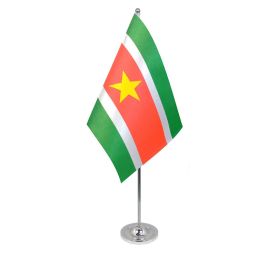 Suriname table flag satin