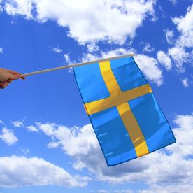 Swedish Hand Waving Flag
