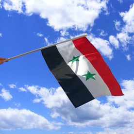 Syria Hand Waving Flag