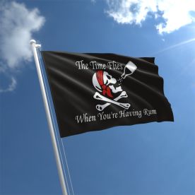 Time Flies When You're Having Rum Flag