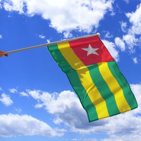 Togo Hand Waving Flag