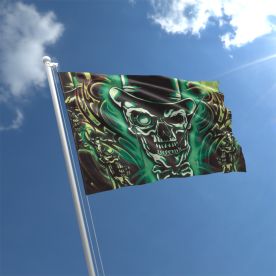 Top Hat Skull Flag