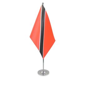 Trinidad & Tobago table flag satin