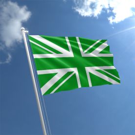 Green Union Jack flag