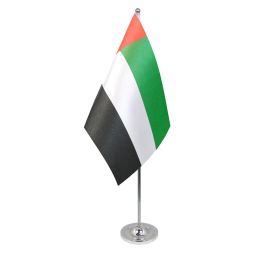 United Arab Emirates table flag satin