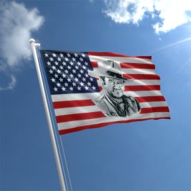 John Wayne USA Flag