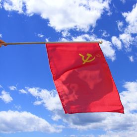 USSR Hand Waving Flag