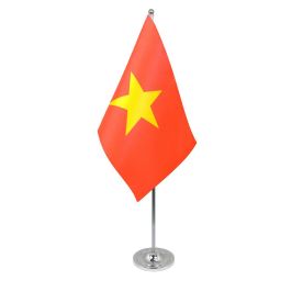 Vietnam table flag satin