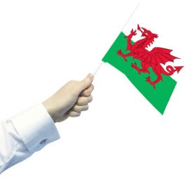Wales Hand Flags (Pack Of 12)