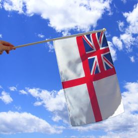 Royal Navy Hand Waving Flag