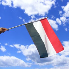 Yemen Hand Waving Flag