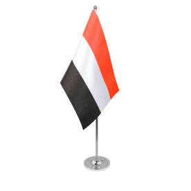Yemen table flag satin