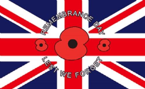 REMEMBRANCE DAY - COMMEMORATIVE FLAGS AVAILABLE