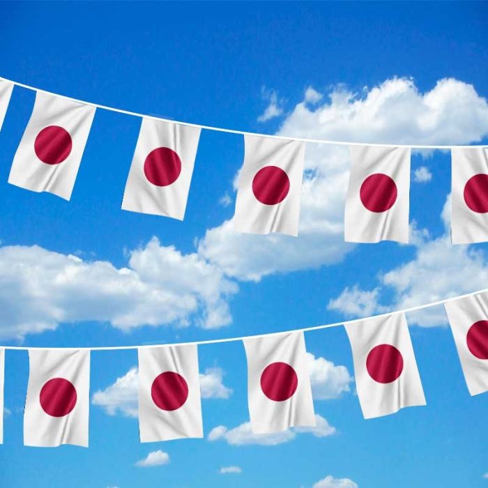 Japan Flag Bunting | Buy Japanese Bunting | The Flag Shop